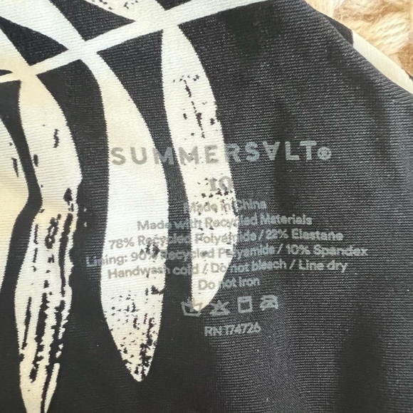 The Ruched Sidestroke - Palms in Sea Urchin size 10 - Picture 4 of 4